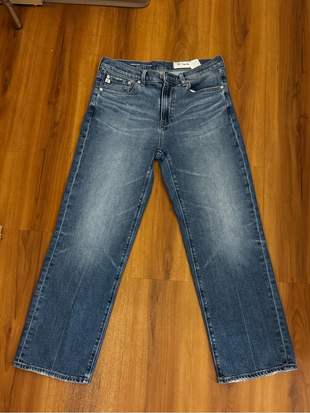 AG Adriano Goldschmied Brinley Crop Mid Rise Straight